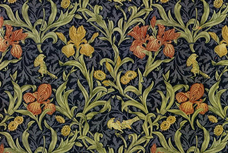 Decorative Art from the UK: William Morris Flower & Bird print
