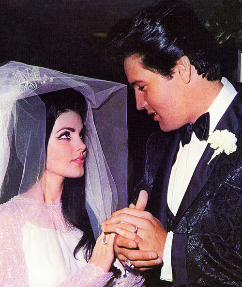 Elvis and Priscilla Presley on their wedding day | MATTHEW&#39;S ISLAND