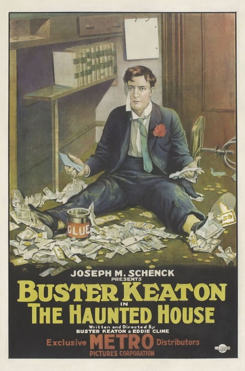 Poster for Buster Keaton in “The Haunted House”