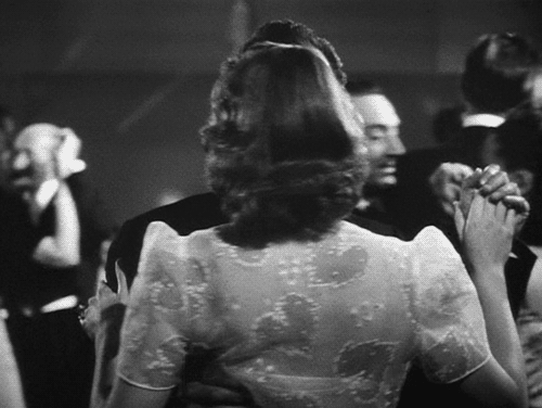 Humphrey Bogart and Ingrid Bergman dancing in “Casablanca”