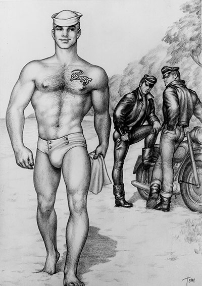 Tom of Finland, Untitled, 1962. Graphite on paper