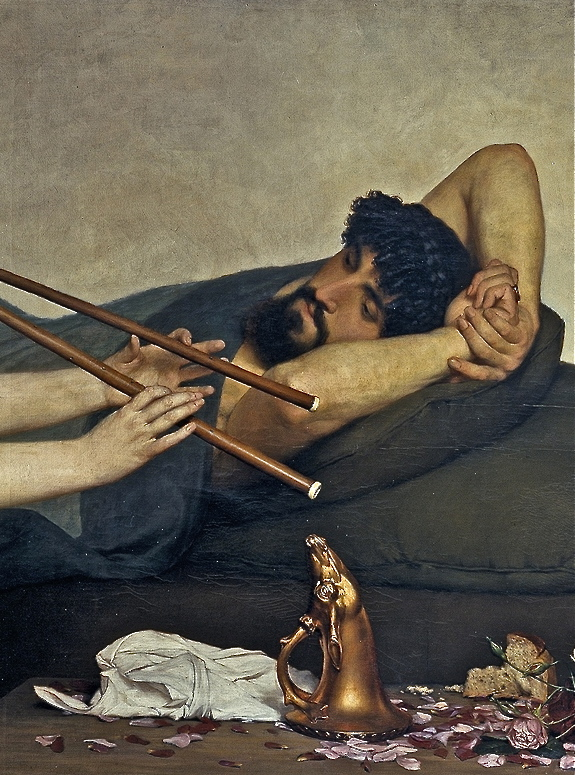 The Siesta (detail), by Sir Lawrence Alma-Tadema