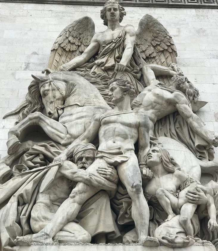 Statue on the L’Arc de Triomphe, Paris