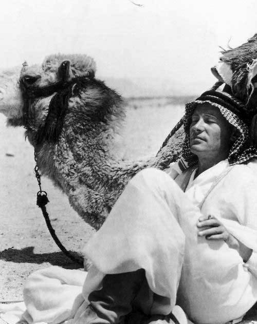 Peter O’Toole in “Lawrence of Arabia”