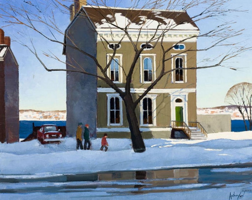 “Brilliant Afternoon, Brunswick Street, Halifax, Nova Scotia” by Anthony Law, 1982