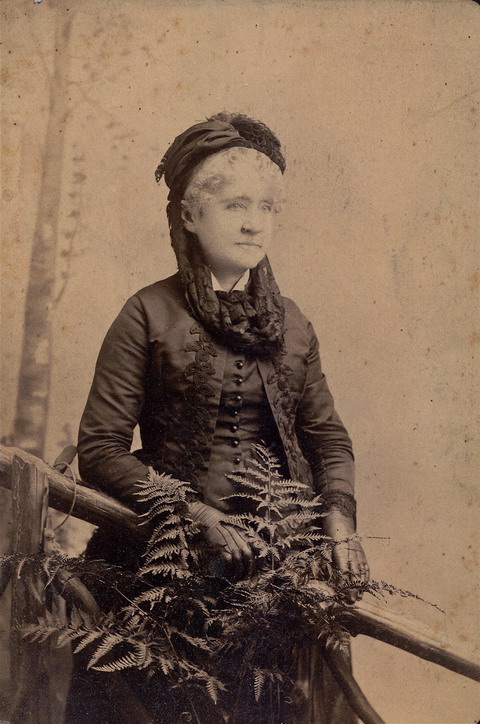 Woman in mourning clothes, 1800s