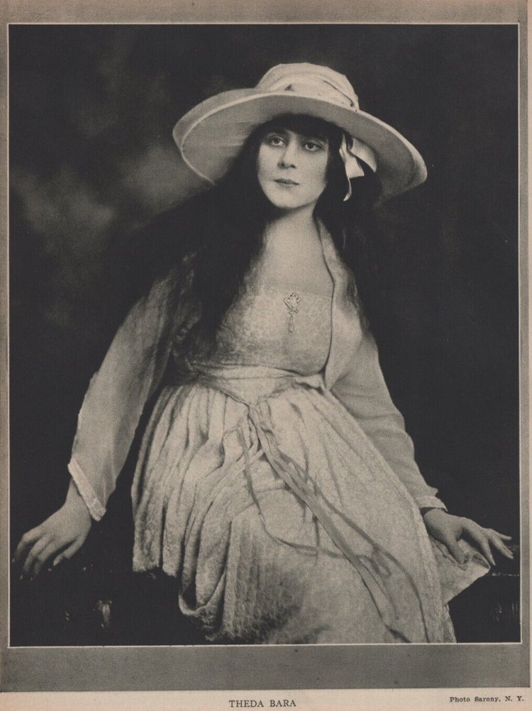 Silent film star Theda Bara, 1910s