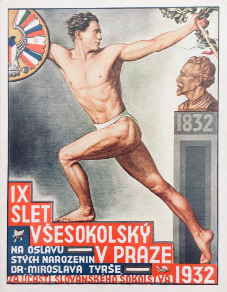 Poster for an athletic competition, Czechoslovakia, 1932